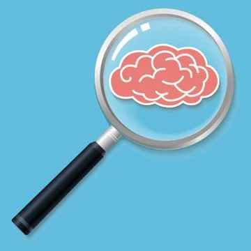 Brain search Stock Illustration