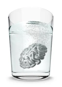 Brain seltzer Illustrazione stock