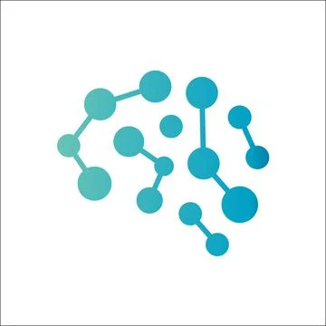 Brain Share Icon Logo Design Element Illustrazione stock