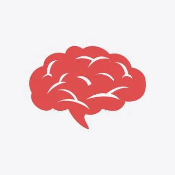 Brain sign icon Stock Illustration
