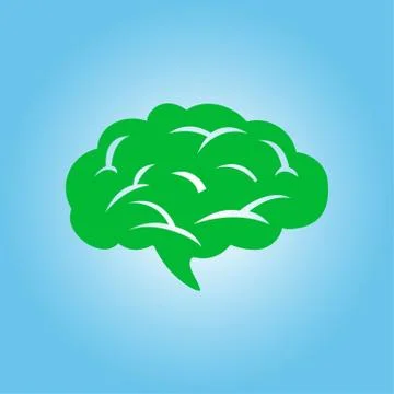 Brain sign icon. Stock Illustration