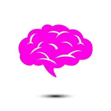 Brain sign icon. Stock Illustration