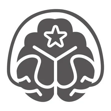 Brain Star Artificial Intelligence Icon Vector Modern Logo Design Template Stockillustratie