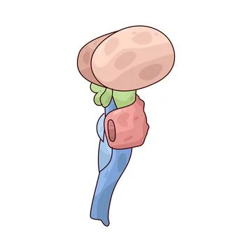 Brain Stem illustration Stock Illustration