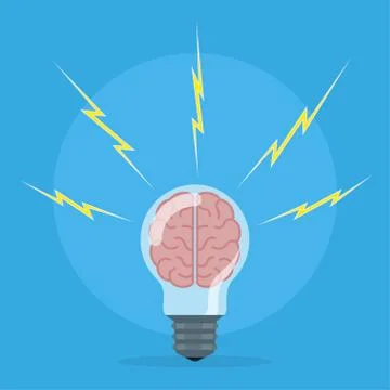 Brain storm concept Stock Illustration