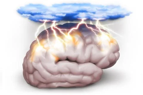 Brain storm Illustrazione stock
