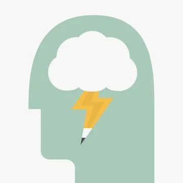 Brain storm Stock Illustration