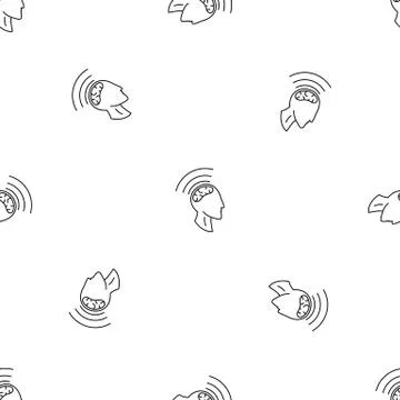 Brain storming pattern seamless イラスト素材