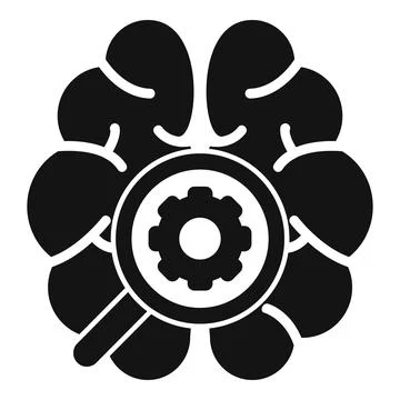 Brain storming think icon simple vector. Problem intellectual 스톡 일러스트