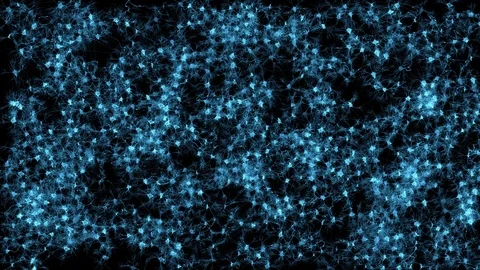 Brain structure and network of neuron cells and synapses Stock Footage 118402554