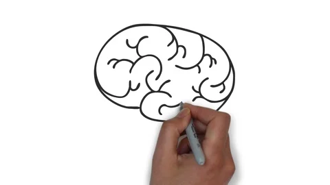 Brain symbol animation Stock Footage 106733257