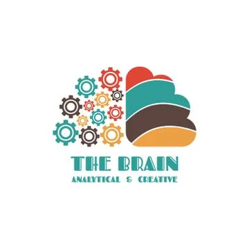 Brain symbol Illustrazione stock