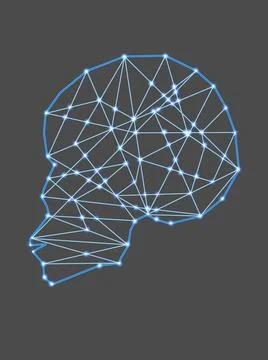 A brain symbolizes the hyper-connected mind of the digital era.. Stock Photos