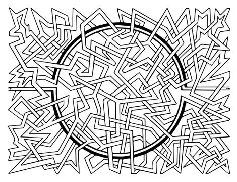 Brain-teaser vector labyrinth Stock Illustration
