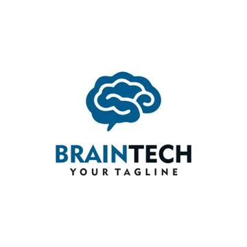 Brain Tech Logo Creative and Abstract Stock Illustration