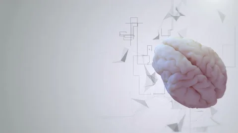 Brain Technology Background Loop Stock Footage 187345760