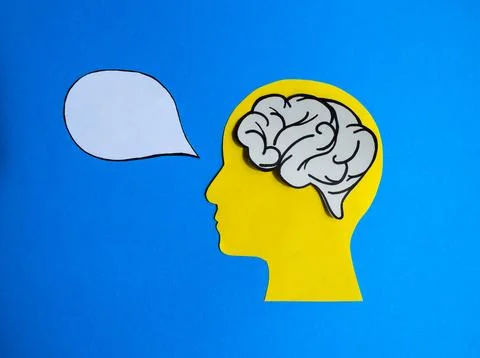 Brain Thinking and Communication Concept Stock Photos