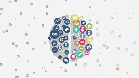 Brain thinking concept Stock Footage 236353410