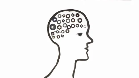 brain thinking concept stop motion anima... | Stock Video | Pond5