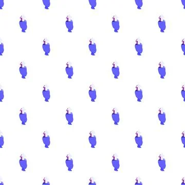 Brain thought process pushing arrow up seamless pattern イラスト素材