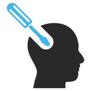 Brain Tool Flat Vector Pictogram イラスト素材