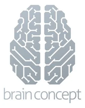 Brain Top Concept 스톡 일러스트