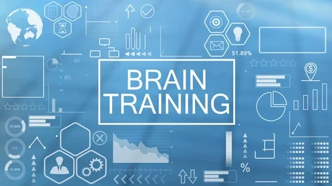Brain Training, Animated Typography Video stock 116358539