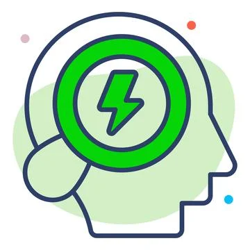 Brain training Finance Related Vector Line Icon. Editable Stroke Pixel Perfec Stock Illustration