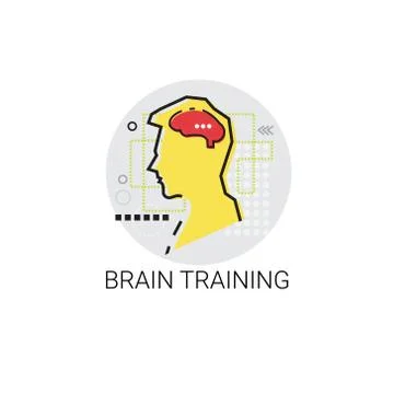 Brain Training Think New Idea Inspiration Creative Process Business Icon Stock Illustration