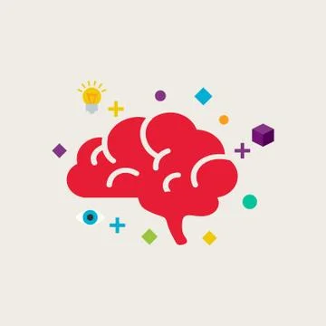 Brain training vector illustration Stock Illustration
