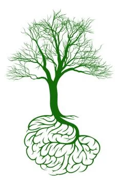 Brain tree concept Stock Illustration
