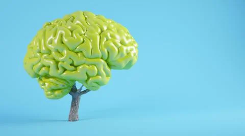 Brain tree concept Illustrazione stock