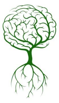 Brain Tree Stock Illustration