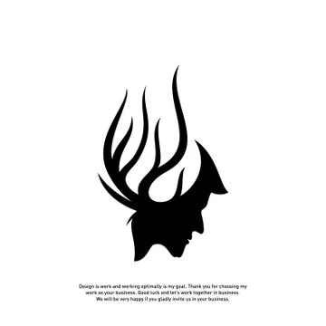 Brain with Tree Logo Design Concept, People Head with Tree Logo - Vector Illu Stock Illustration