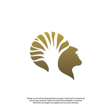 Brain with Tree Logo Design Concept, People Head with Tree Logo - Vector Illu Stock Illustration