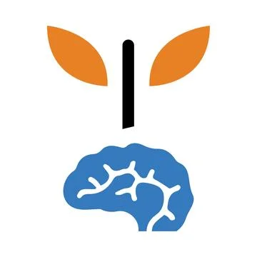 Brain, tree, nature, natural brain icon Stock Illustration