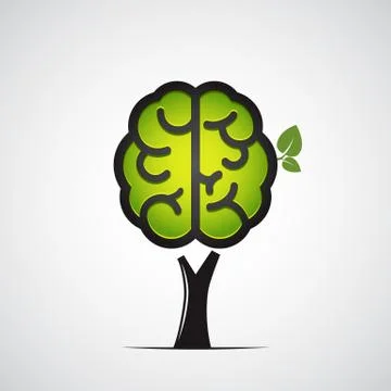 Brain tree. Vector illustration Stock Illustration