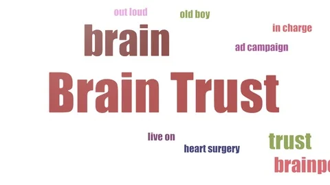 Brain Trust Tagcloud Animated Isolated On White Stock Footage 107226954