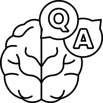 Brain with two different halves Illustrazione stock