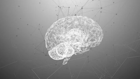Brain used for thinking artificial intelligence neural network Stock Footage 80991423