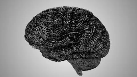 Brain used for thinking artificial intelligence neural network Illustrazione stock