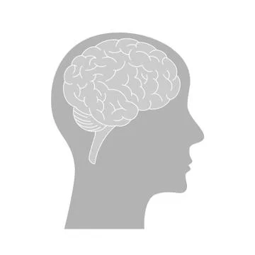 Brain vector icon Stock Illustration
