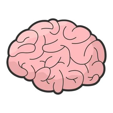 Brain vector icon Stock Illustration
