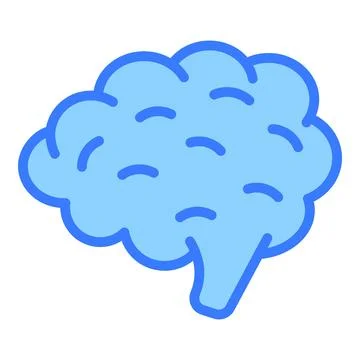 Brain vector line icon, school and education icon. Stock Illustration