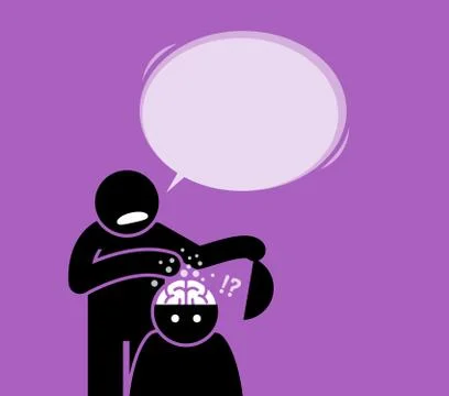 Brain wash or brainwash. Stock Illustration