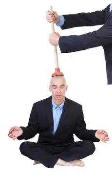 Brain washing. Stock Photos