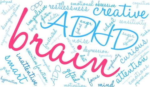 Brain Word Cloud 스톡 일러스트