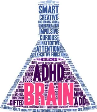 Brain Word Cloud 스톡 일러스트