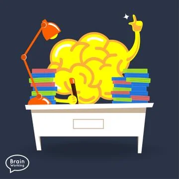 Brain working Stock Illustration