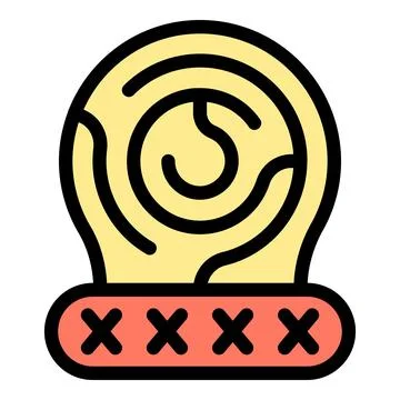Brain with xs showing memory loss concept icon Stock Illustration